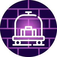 Hotelwagen kreatives Icon-Design vektor