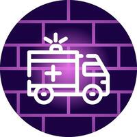 Krankenwagen kreatives Icon-Design vektor