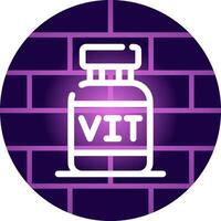 Vitamine kreatives Icon-Design vektor