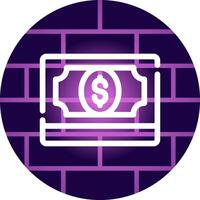 Banknoten kreatives Icon-Design vektor