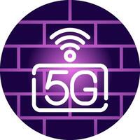 5g Netzwerk kreativ Symbol Design vektor