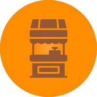 Food Stand kreatives Icon-Design vektor