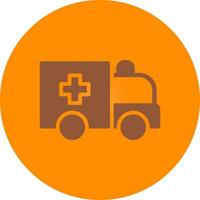 Krankenwagen kreatives Icon-Design vektor