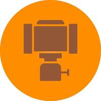 Selfie-Stick kreatives Icon-Design vektor