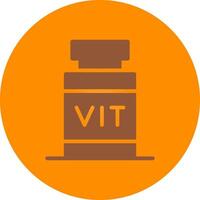 Vitamin kreatives Icon-Design vektor