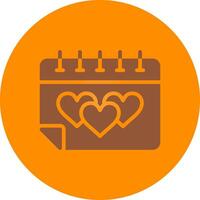 Hochzeitstag kreatives Icon-Design vektor