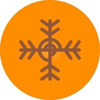 Schneeflocke kreatives Icon-Design vektor