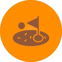 Golf kreatives Icon-Design vektor