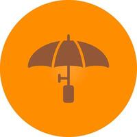 Regenschirm kreatives Icon-Design vektor