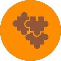 Puzzle kreatives Icon-Design vektor