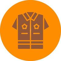 Polizei Uniform kreativ Symbol Design vektor