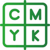 kreatives CMYK-Icon-Design vektor