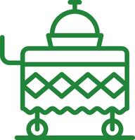 Food Cart kreatives Icon-Design vektor