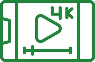 Video-Streaming kreatives Icon-Design vektor