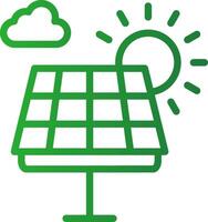 Solarpanel kreatives Icon-Design vektor