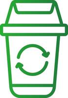 Müll recyceln kreativ Symbol Design vektor