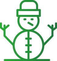 Schneemann kreatives Icon-Design vektor