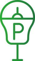 Parkplatz Meter kreativ Symbol Design vektor