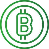 Bitcoin kreativ Symbol Design vektor