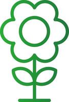 kreatives Icon-Design mit Blumen vektor