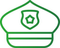 Polizei Hut kreativ Symbol Design vektor