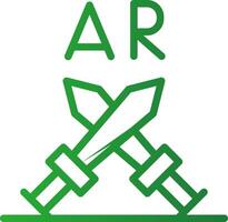 ar Kampf kreativ Symbol Design vektor