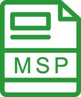 msp kreativ Symbol Design vektor