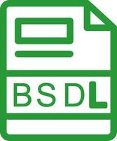 bsdl kreativ Symbol Design vektor