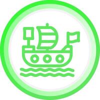 Piratenschiff kreatives Icon-Design vektor