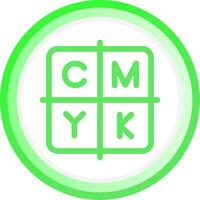 kreatives CMYK-Icon-Design vektor