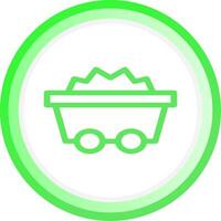 Minenwagen kreatives Icon-Design vektor