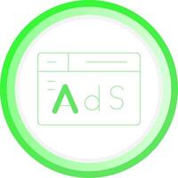 kreatives Icon-Design für Werbung vektor