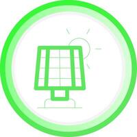 Solarpanel kreatives Icon-Design vektor