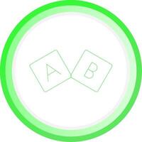 ABC-Block kreatives Icon-Design vektor