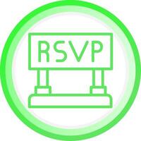 rsvp kreatives Icon-Design vektor