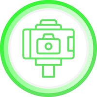 Selfie-Stick kreatives Icon-Design vektor