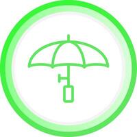 Regenschirm kreatives Icon-Design vektor