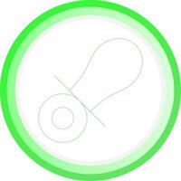 linje grön cirkel lutning design vektor