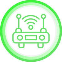 WLAN-Router kreatives Icon-Design vektor