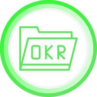 okr Mappe kreativ Symbol Design vektor