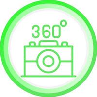 360 Kamera kreativ Symbol Design vektor