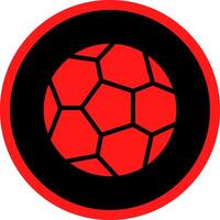 Fußball kreatives Icon-Design vektor