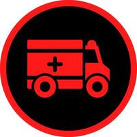 Krankenwagen kreatives Icon-Design vektor