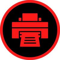 Drucker kreatives Icon-Design vektor