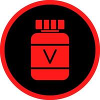 Vitamin kreatives Icon-Design vektor