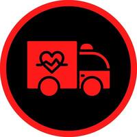 Krankenwagen kreatives Icon-Design vektor