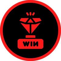 Gewinner kreatives Icon-Design vektor