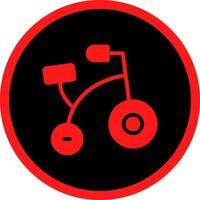 Fahrrad Spielzeug kreativ Symbol Design vektor