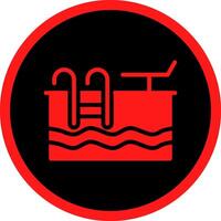 Schwimmbad kreatives Icon-Design vektor