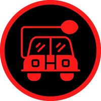 Öko Auto kreativ Symbol Design vektor